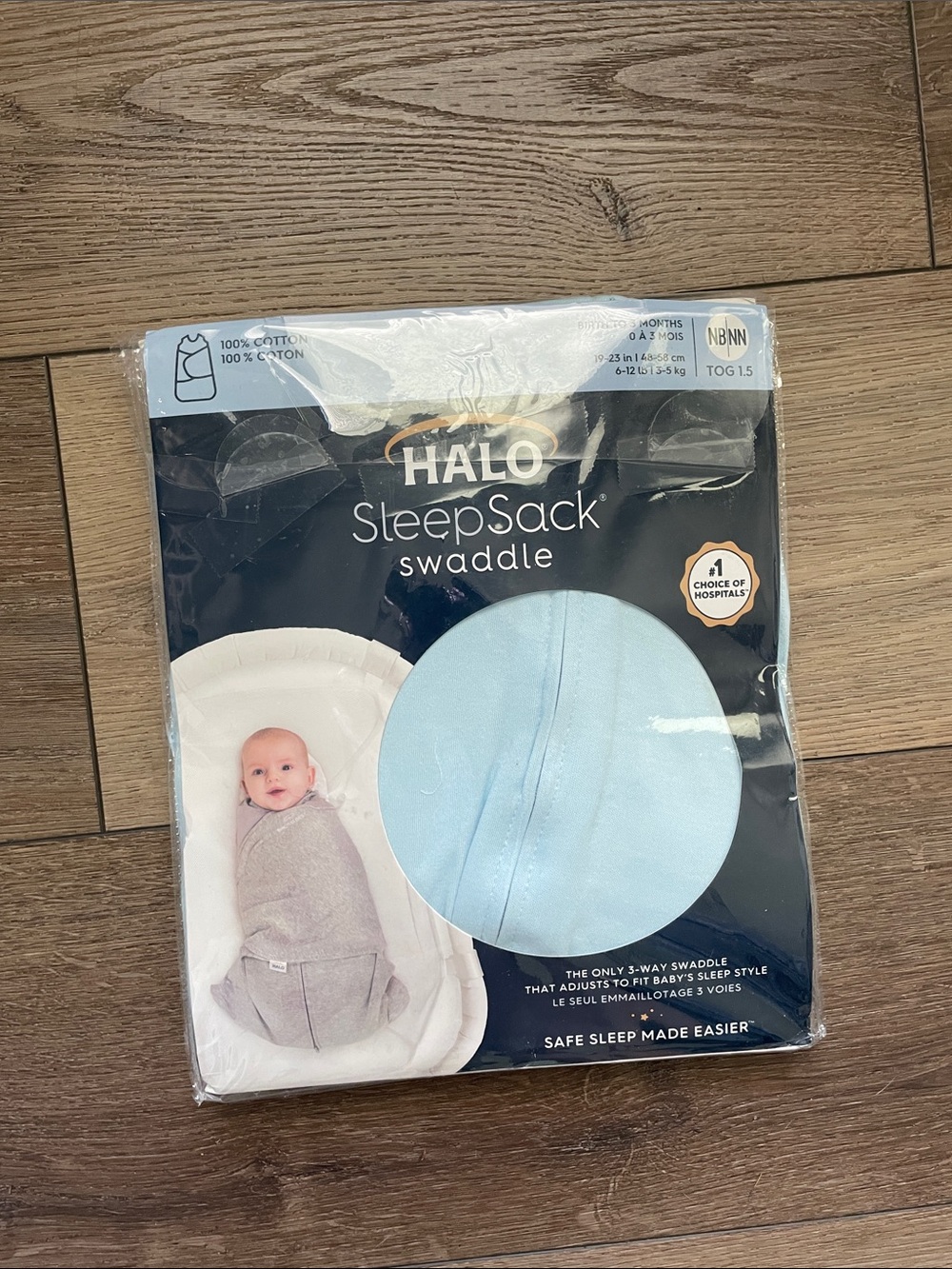 Halo SleepSack Swaddle - Light Blue